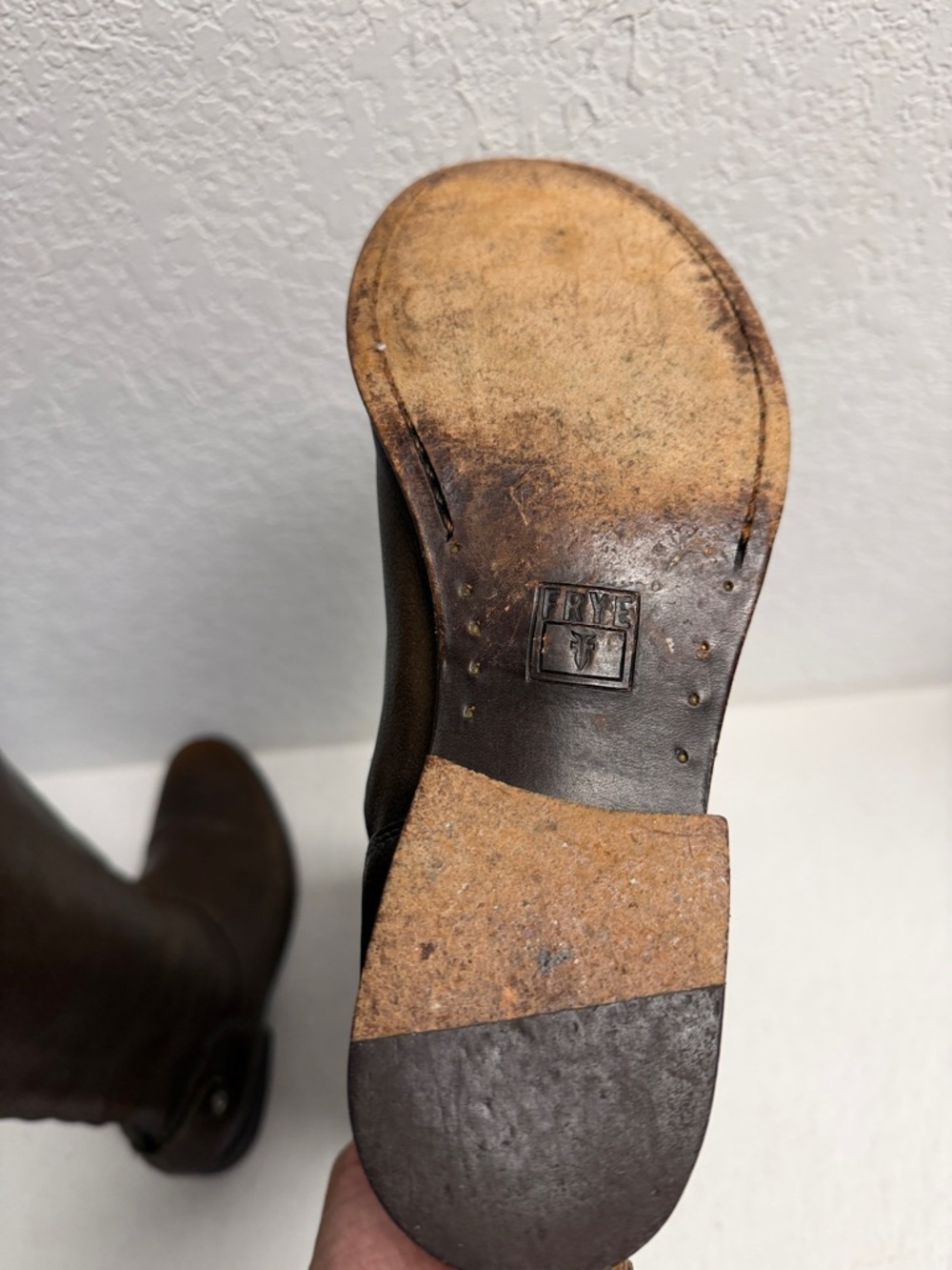 Frye Brown Leather Over-the-Knee Riding Boots 8.5 Woman’s - Picture 4 of 10